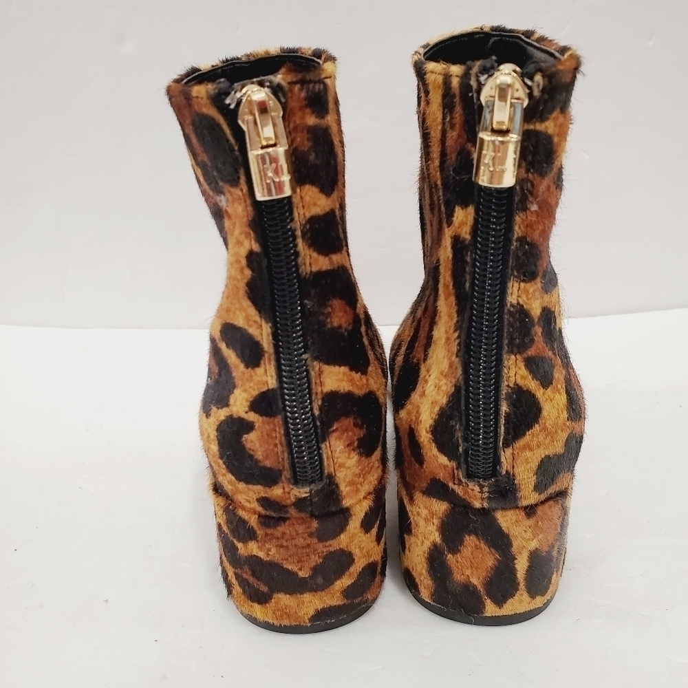 NWD Karl Lagerfeld Maude Leopard Print Ankle Bootie - Picture 4 of 7